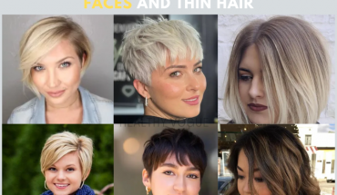 Short hairstyles for round faces and thin hair